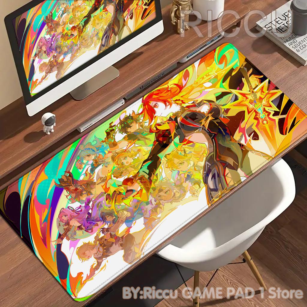 HD PC Genshin Impact Mavuika Hentai High definition printing Mechanical Keyboard Locking Edges accessories Mouse pad ESports