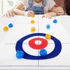 Tabletop Curling Game Set Table Board Sports Shuffleboard Rollers Camping Travel Replacement