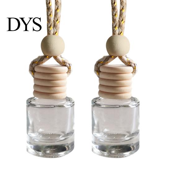 Car Air Freshener Ornament Perfume Bottle Pendant, Creative Hanging Diffuser Customizable Scent for Vehicle, Portable Essential Oil Holder,