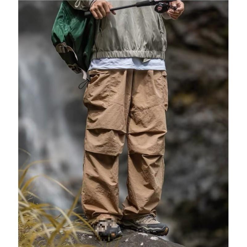 Men's Spring and Autumn Mountaineering Waterproof Rushing Pants Youth Loose Sports Work Pants