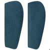 Maison Exclusive - Tête de lit avec oreilles Bleu foncé 147x23x78/88 cm Velours