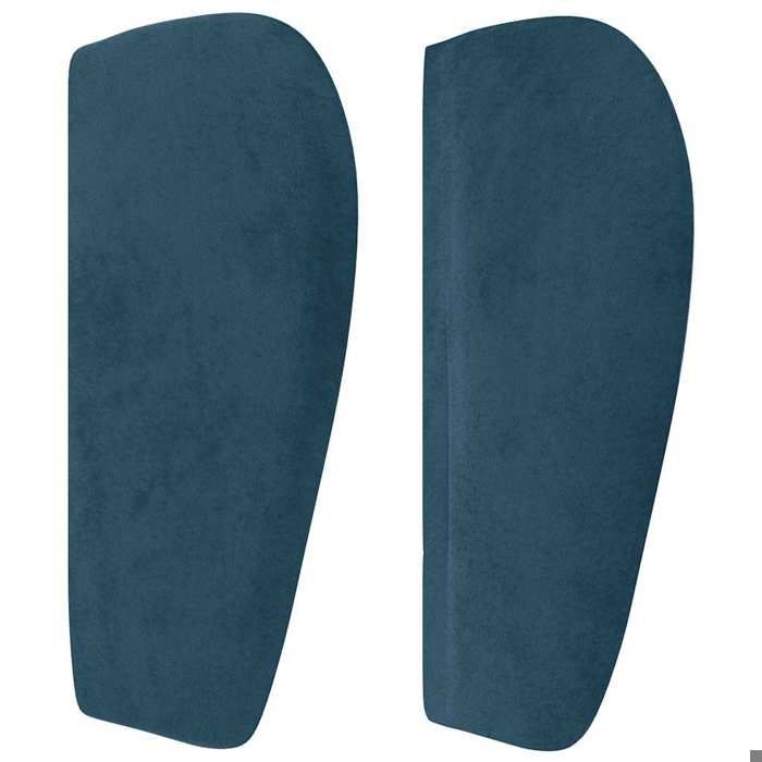 Maison Exclusive - Tête de lit avec oreilles Bleu foncé 147x23x78/88 cm Velours