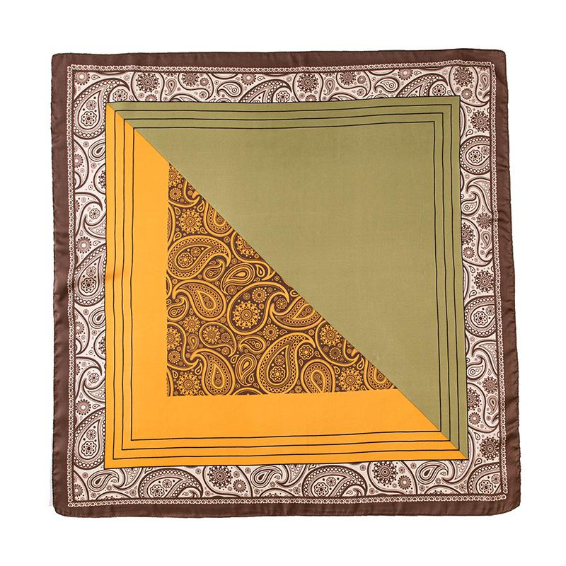 New 70cm Small Square Scarf Imitation Silk Scarf High-end Versatile Printed Small Scarf Headscarf Women's Scarf