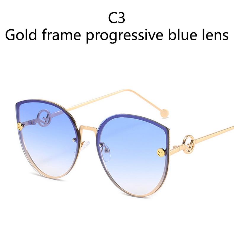 Colors Metal Sunglasses Women Luxury Cat Eye Brand Design Mirror Rose Gold Vintage Cateye Fashion Sun Glasses Lady Eyewear