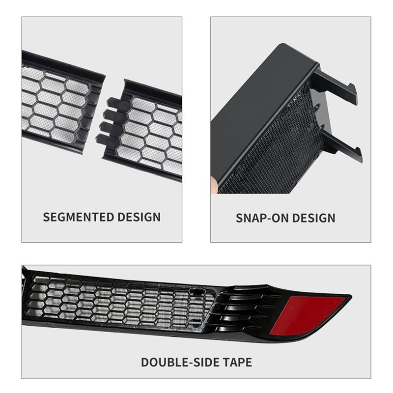 NEW-For Tesla Model 3 2021 2022 2023 Front Grill Mesh, Grid Insert Net Air Inlet Vent Grille Cover Accessories