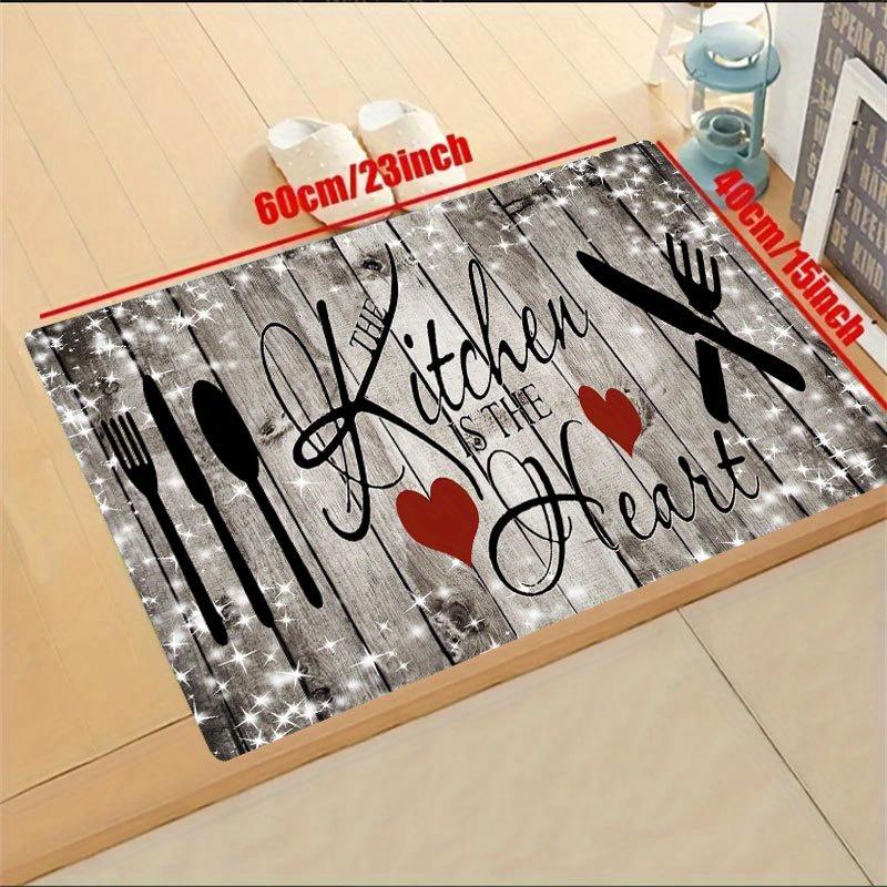 

Kitchen Mat Kitchen Rug Kitchen Carpet Absorbent Floor Mats Non-slip Rugs Entrance Doormat Retro Carpets for Living Room 40x60cm