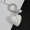 Black Transparent Puffy Heart Charms Keychain Grunge Fashion Bag Backpacks Hanging Ornament Car Key Chain for Women