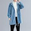 long sleeve Plus size hooded Cotton jaket causal loose spring autumn winter women Jacket Coat