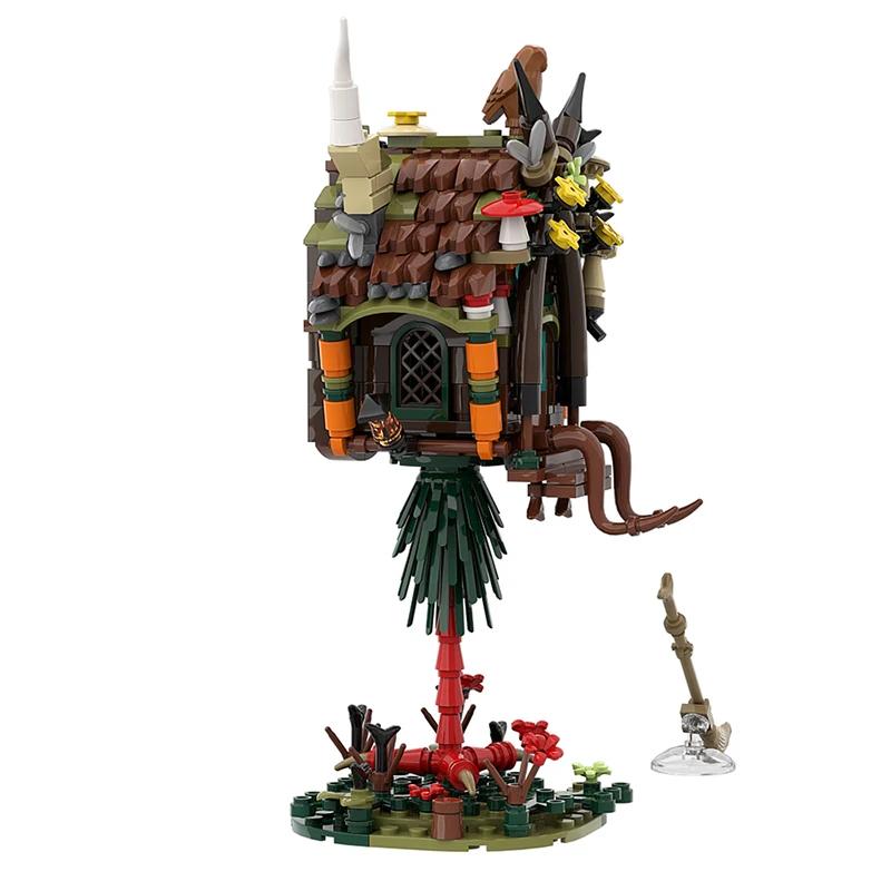 Moc Brickheadz Baba Yaga hut Grandma Yaga Movie Building Blocks