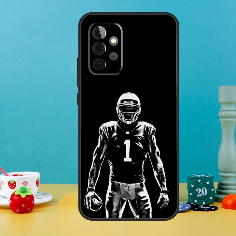American football player sport Case For Samsung Galaxy A25 A54 A34 A14 A52 A32 A12 A13 A33 A53 A15 A16 A36 A56 A26 A05 A35 A55