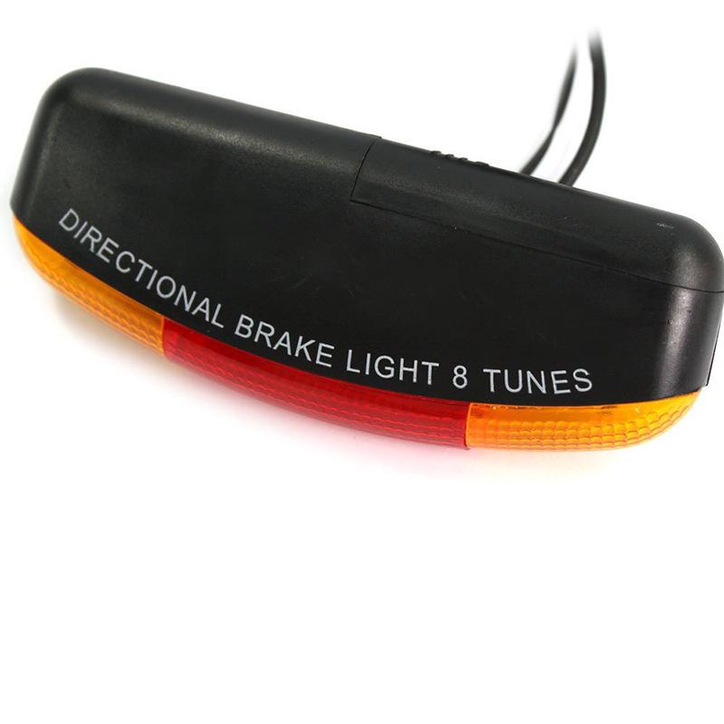 Universal 7LED Fahrrad Fahrrad Radfahren Stop Bremslicht Blinker Nachtlampe