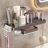 Three In One Bathroom Storage Toothbrush Rack Storage Rack Soap Box Multifunctional Storage Rack