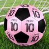 Messi 10 Soccer Ball Colorful All Ages Machine Stitched PVC Competition Ready Durable High-Bounce.SIZE5