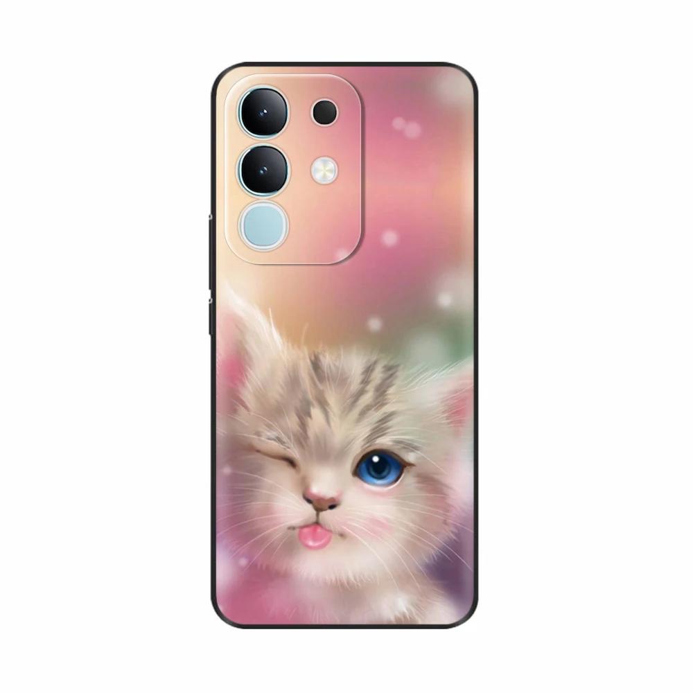 For Vivo Y29 4G Case Luxury Painted Back Cover Soft Silicone Phone Cases For Vivo Y29 4G Case Y 29 Shockproof Coque Bags Fundas