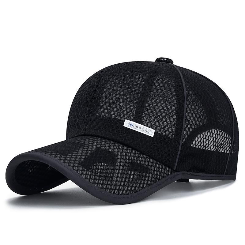 Zhenyueqi Unisex Breathable Mesh Sun Protection Hat for Travel & Sports Adjustable чёрный