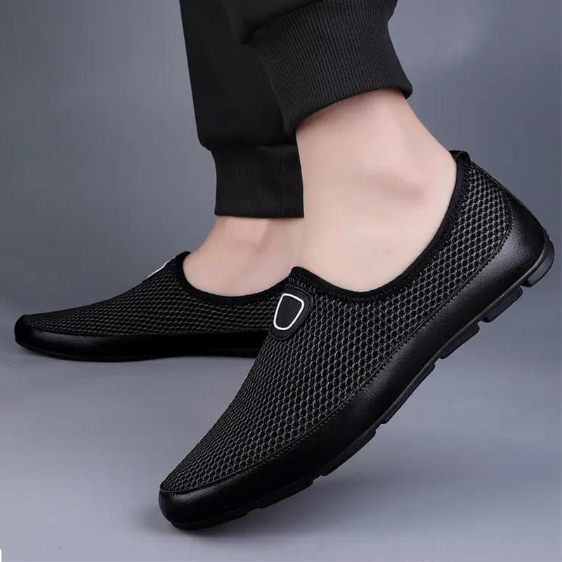 Summer Mesh Shoes Men Sneakers Breathable Light Men's Casual Shoes Slip-On Walking Footwear Tenis Masculino Zapatillas Hombre