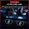 2pcs/Set Welcome LED Light Car Door Badge Wireless HD Projector Lamp For Ford Raptor Fiesta Focus 2 3 4 Mondeo Ecosport Mustang Fusion