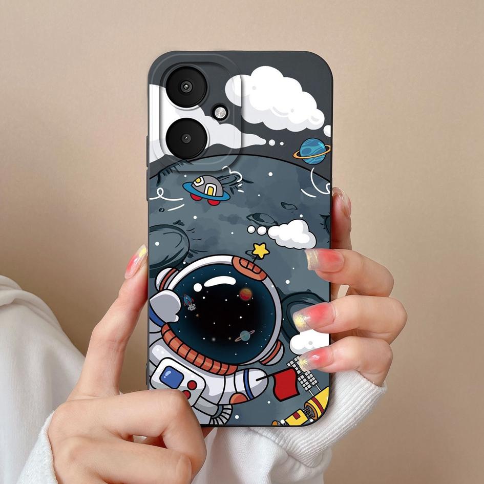 Funda Para Xiaomi Poco F5 X6 Pro F6 M6 4G 5G Lindo Astronauta Piloto Protector de Pantalla Silicona Líquida A Prueba de Golpes Bolsas Populares Para Teléfono Parachoques Para Xiaomi