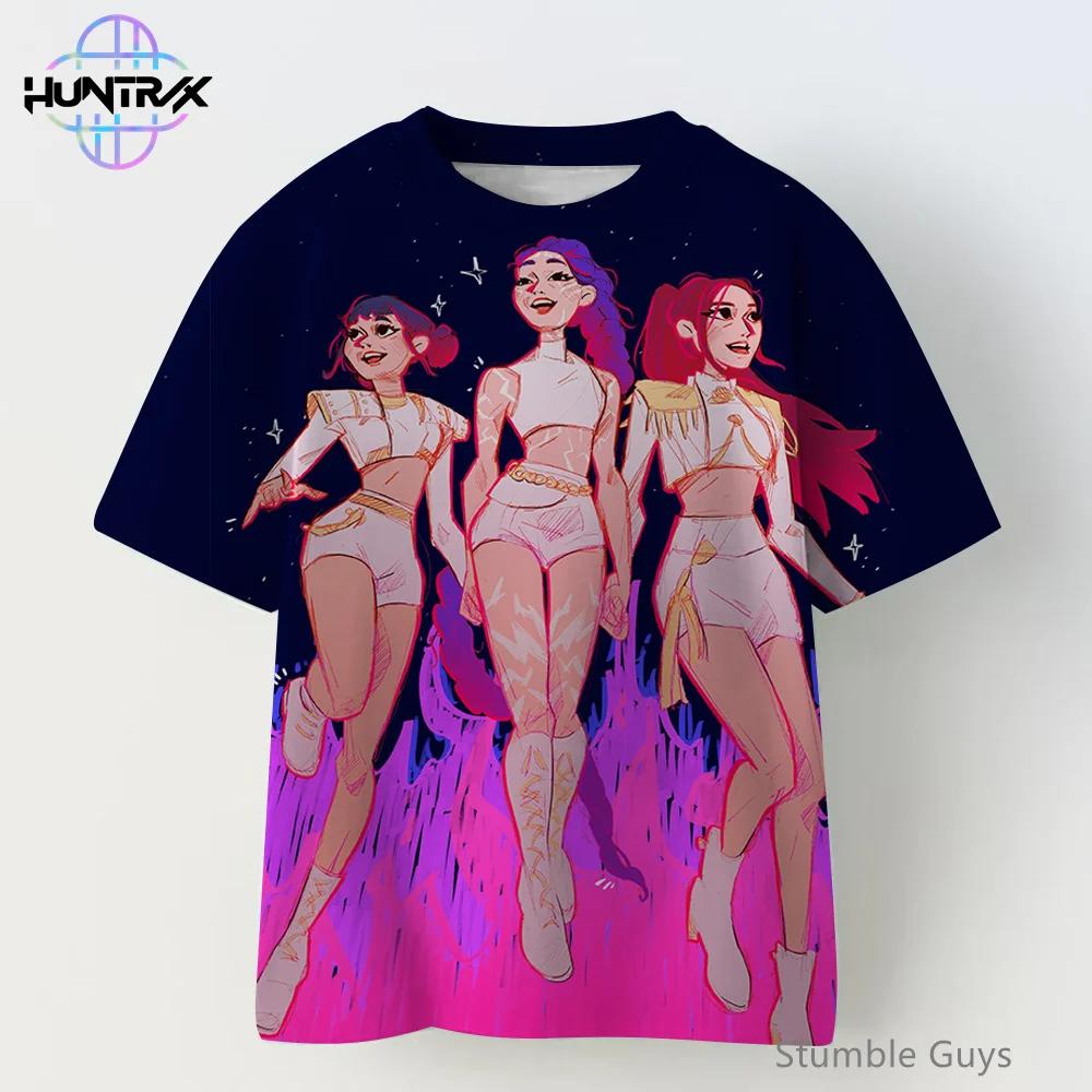 Anime clothing, men's and women's casual fashion, 3D short sleeved summer boy and girl T-shirt