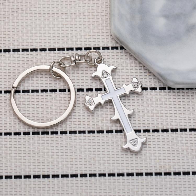 Vintage Cross Keychain Bag Pendant Backpack Decoration Couple Keysholder
