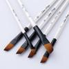 12 Pcs Nylon Hair Watercolor Brush Set Wooden Handle for DIY Oil Acrylic Painting Art Supplies