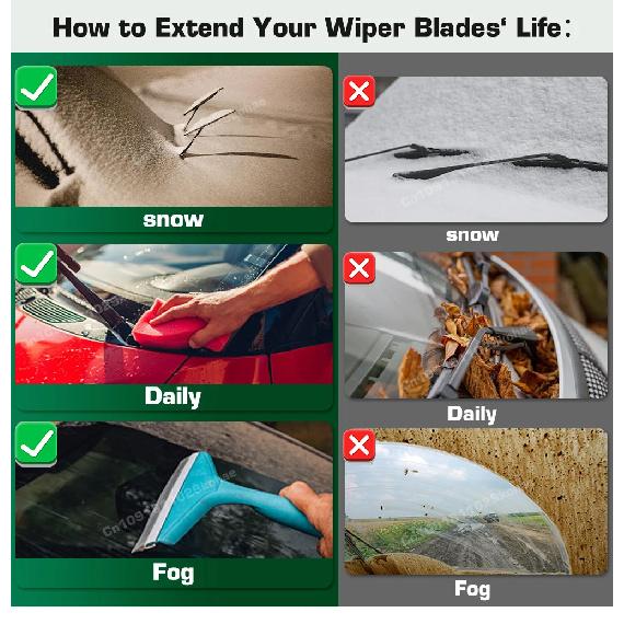 GREATROAD Wiper LHD&RHD Front & Rear Wiper Blades Set For Range Rover L322 Vogue HSE 2002 - 2012 Windshield Windscreen Window