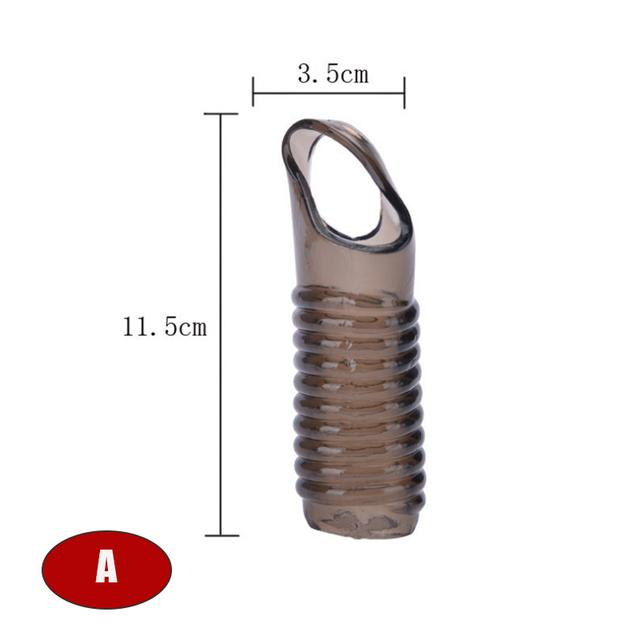 Male Reusable Penis Enlargement Extender Sex Toys for Men Adults Cock Penis Ring Lock Sperm Delay Ejaculation Chastity Device