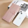 Women's Wallet Long Buckle Thin Wallet with Multiple Card Slots Zero Wallet
