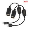 Auto Interior Accessories Plug Connector Adapter Converter Adapter Wired Controller USB 5V To 12V Car Cigarette Lighter Socket