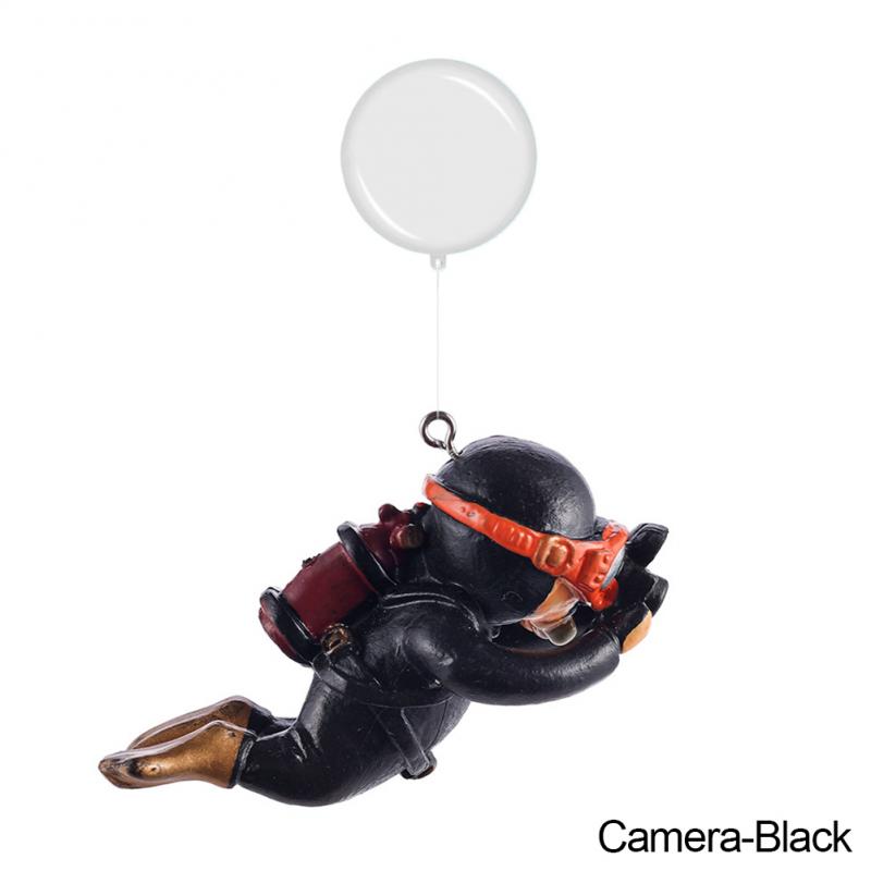 Classic Fish Tank Decoration Luminous Green Mini Floating Diver Aquarium Ornaments Cute Small Floating Ball Aquarium Accessories