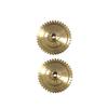 98756118000 987561179 Convertible Top Transmission Gear Set - Brass Replacement Pair for Porsche Boxster (1997-2012) - Soft Top Mechanism Gear