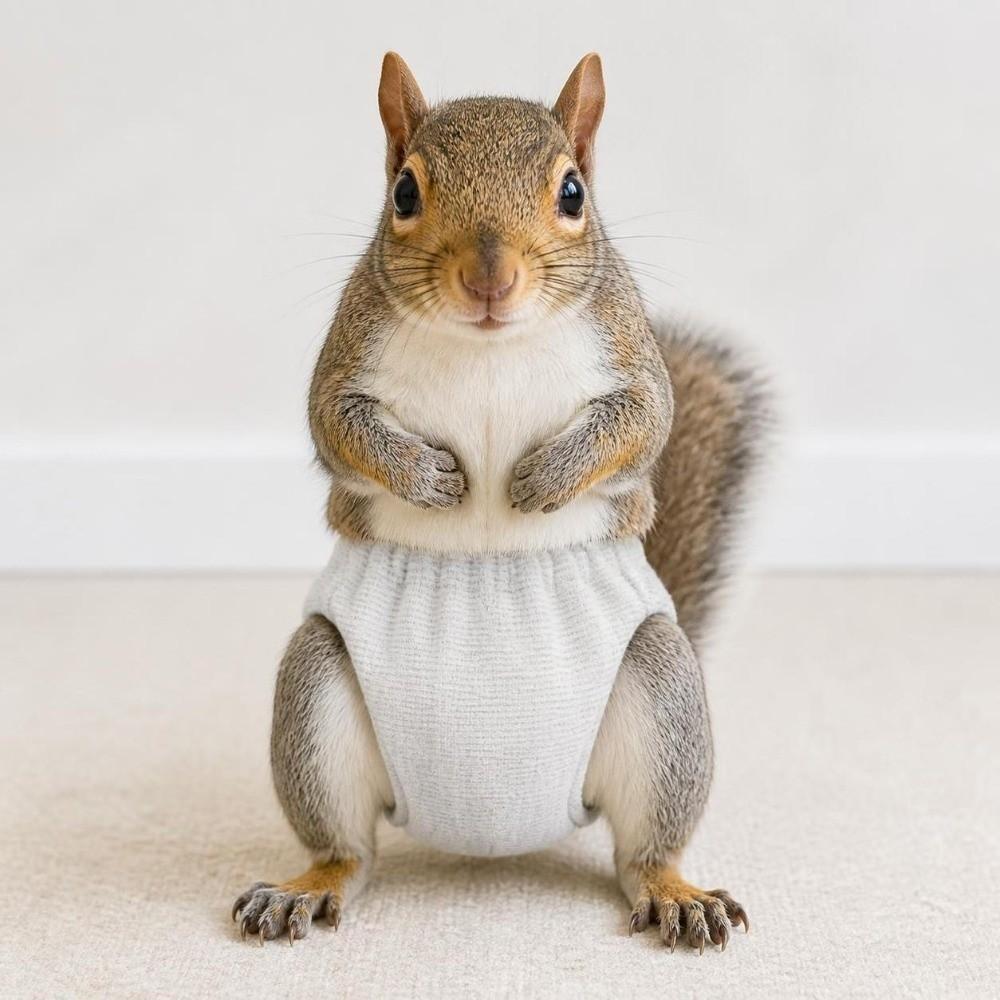 Elasticity Squirrel Diapers Breathable Squirrel Underwear Incontinence Care