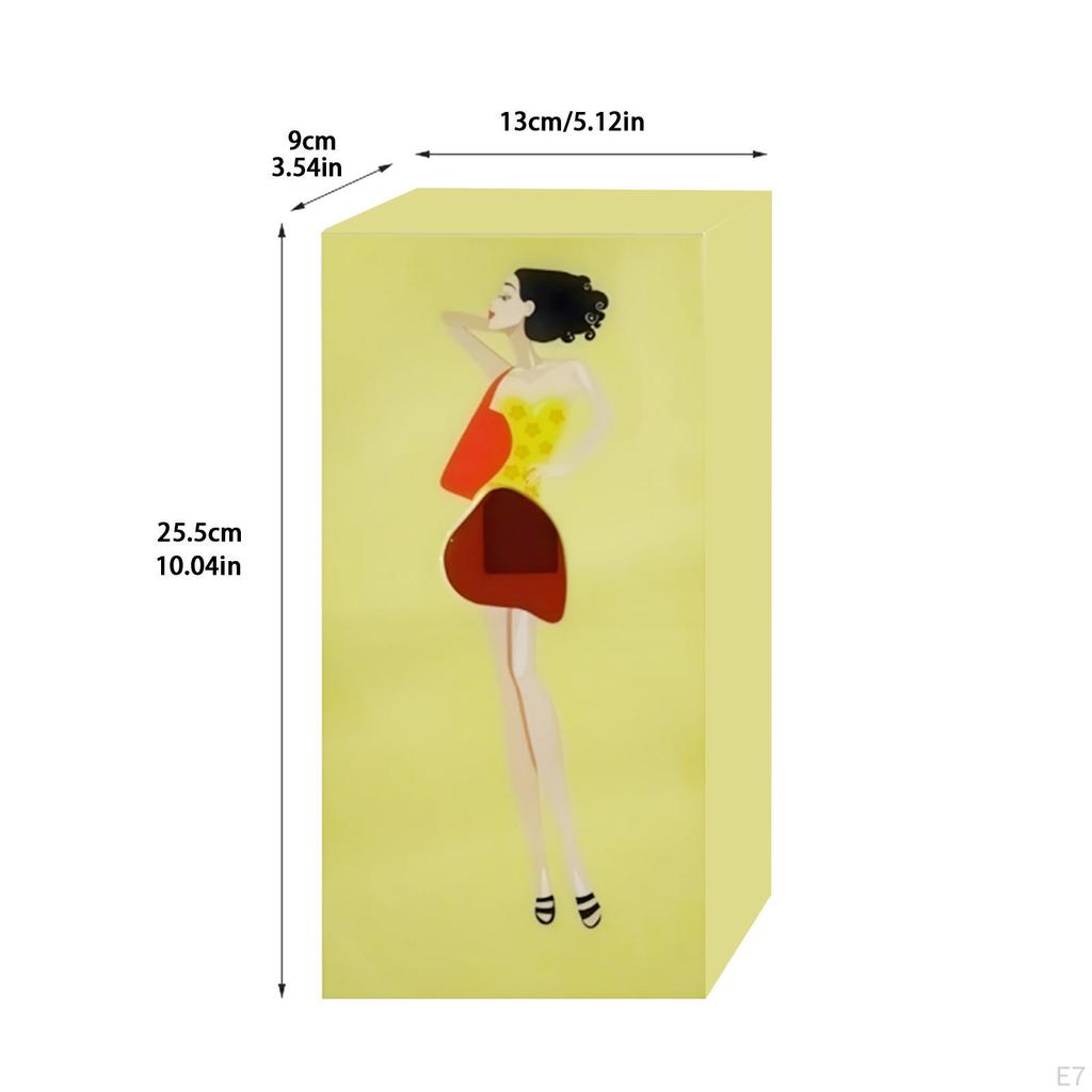Box Decor Supplies Funny Retro Dispensive Lady Jirt for Dining Room Compt