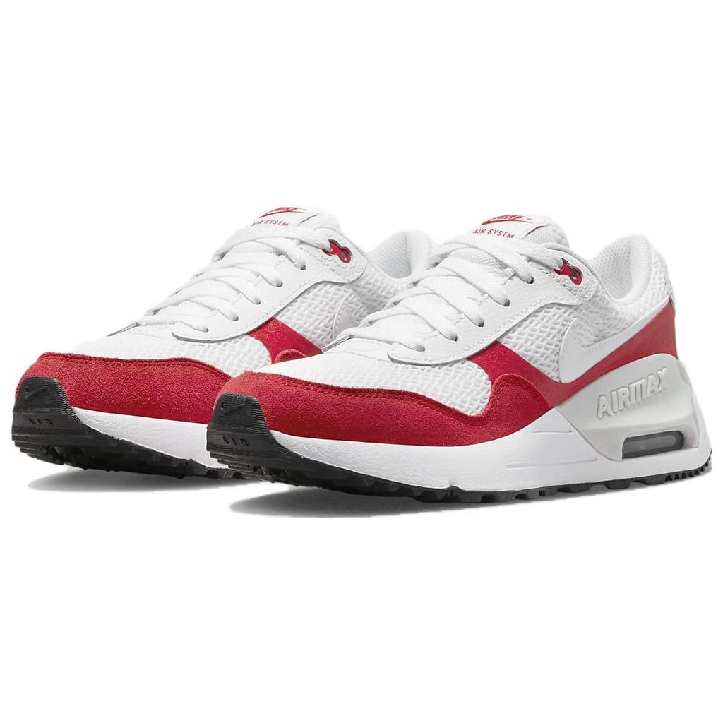 Nike Air Max SYSTM GS White University Red Kids Sneakers Photon-Dust DQ0284-108