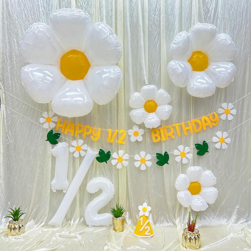 Half Birthday Half Birthday Balloon Half Birthday Gifts for Girls and Boys Balloons, Decorations, Flowers,