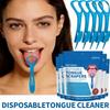 72 PZ Pulisci Lingua Stuzzicadenti Portatile 2-in-1, Strumento Igienico Orale Monouso per l'Uso Quotidiano in Viaggio