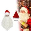 Christmas Santa Wig And Beard Set For Men With Long White Hair For Holiday Party Costumes