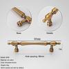 1Pcs Retro Wardrobe&Kitchen Cabinet Pull Antique-Bronze Cabinet Handle American Single-hole Drawer Knob Furniture Handle