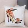 Women's High Heels Pattern Pillowcase Car Ornaments Office Living Room Sofa Home Pillowcase