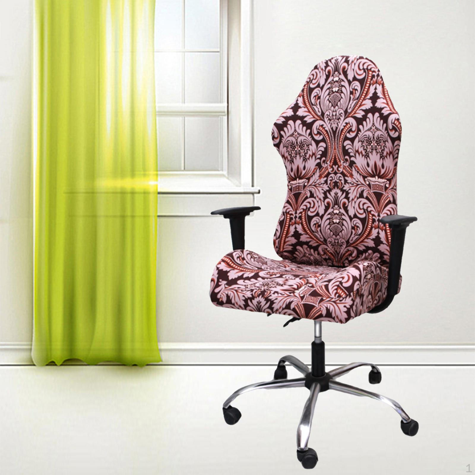 

Чехол для компьютера с 1 парой чехлов на подлокотники из эластичного полиэстера для гоночных игр в положении лежа Black Pattern