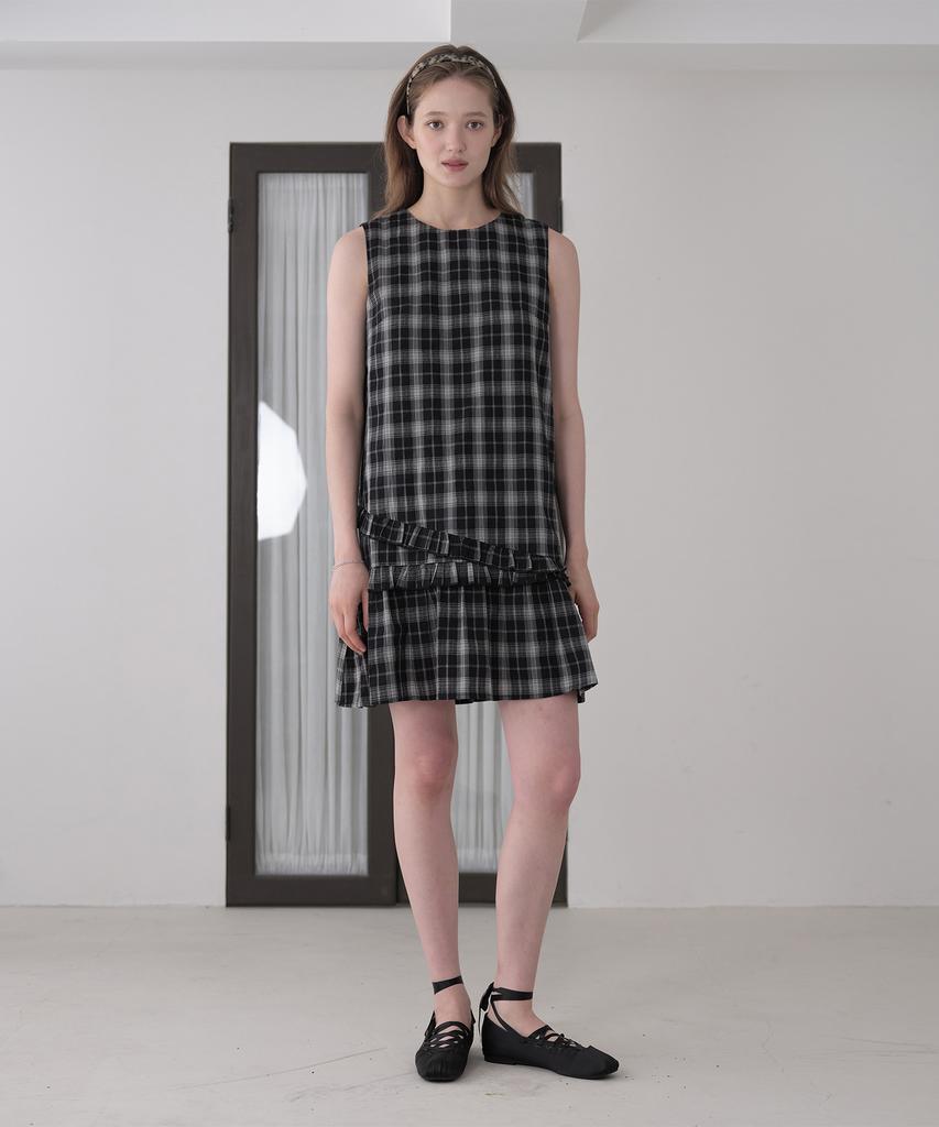 Jucy Judy Check Frill Dress Jzop329G
