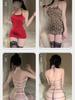 Erotisches Damen-Sling-Kleid, Unterwäsche, exotische sexy Dessous, Pyjamas, offener Rücken, ausgehöhlte Perspektive, Sexi-Nachtwäschekleid für Damen
