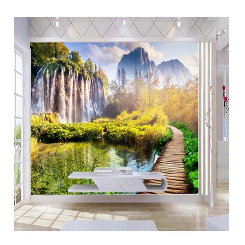 

Waterfall Landscape Wallpaper Background Living Room Tv Modern Waterfall Wall Mural Scenery Wallpaper 200 cm(W) x 140 cm(H)