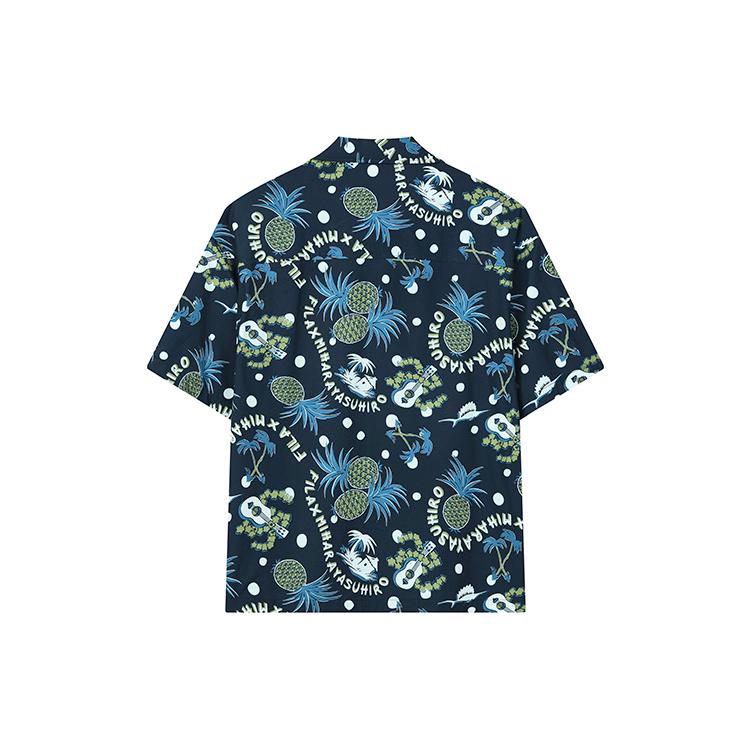 New FILA X MIHARA YASUHIRO Shirt Men's Deep Robe Blue F11M223401F-NV