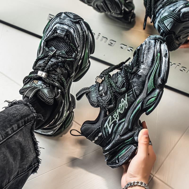 Pantofi Sport Casual de Modă pentru Bărbați, cu Top Jos, Pantofi Sport cu Talpă Groasă Confortabili pentru Studenți, Pantofi de Baschet Clasici Respirabili pentru Băieți