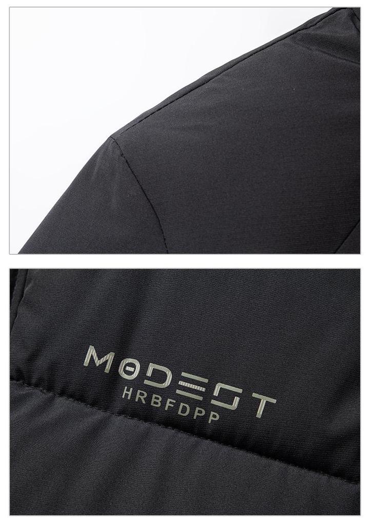 Men's Mid-Length Winter Cotton Jacket - Thick, Casual, Warm Hooded Coat