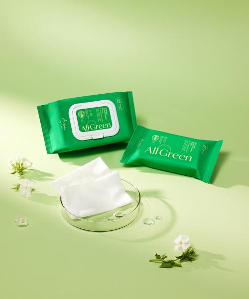 All Green Daily Feminine Wipes 40 wipes * 2 packs