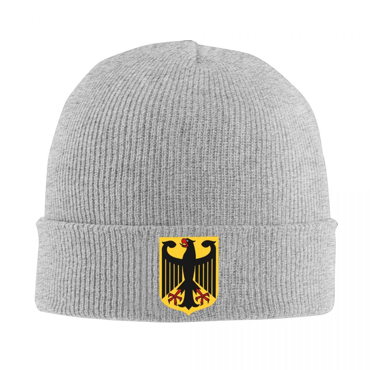 

Німеччина Deutschland Капелюхи Осінь Зима Шапки Мода Орел Герб Кепка Чоловіки Жінки В язана Шапка One Size
