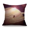 Universe Galaxy Planets Mars Venus Jupiter Astronaut Print Sofa Throw Pillow Cover Restaurant Bookstore Decoration Cushion Cover