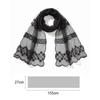 Embroidered Flower Sunscreen Shawl Breathable Mesh Female Headscarf Retro Lace Scarf  Women